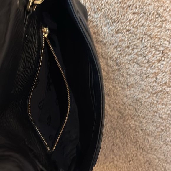 Tory Burch Black Gold Hardware Leather Crossbody Bag - Picture 5 of 6